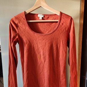 Like New J Crew Long Sleeve Scoop Neck Tee